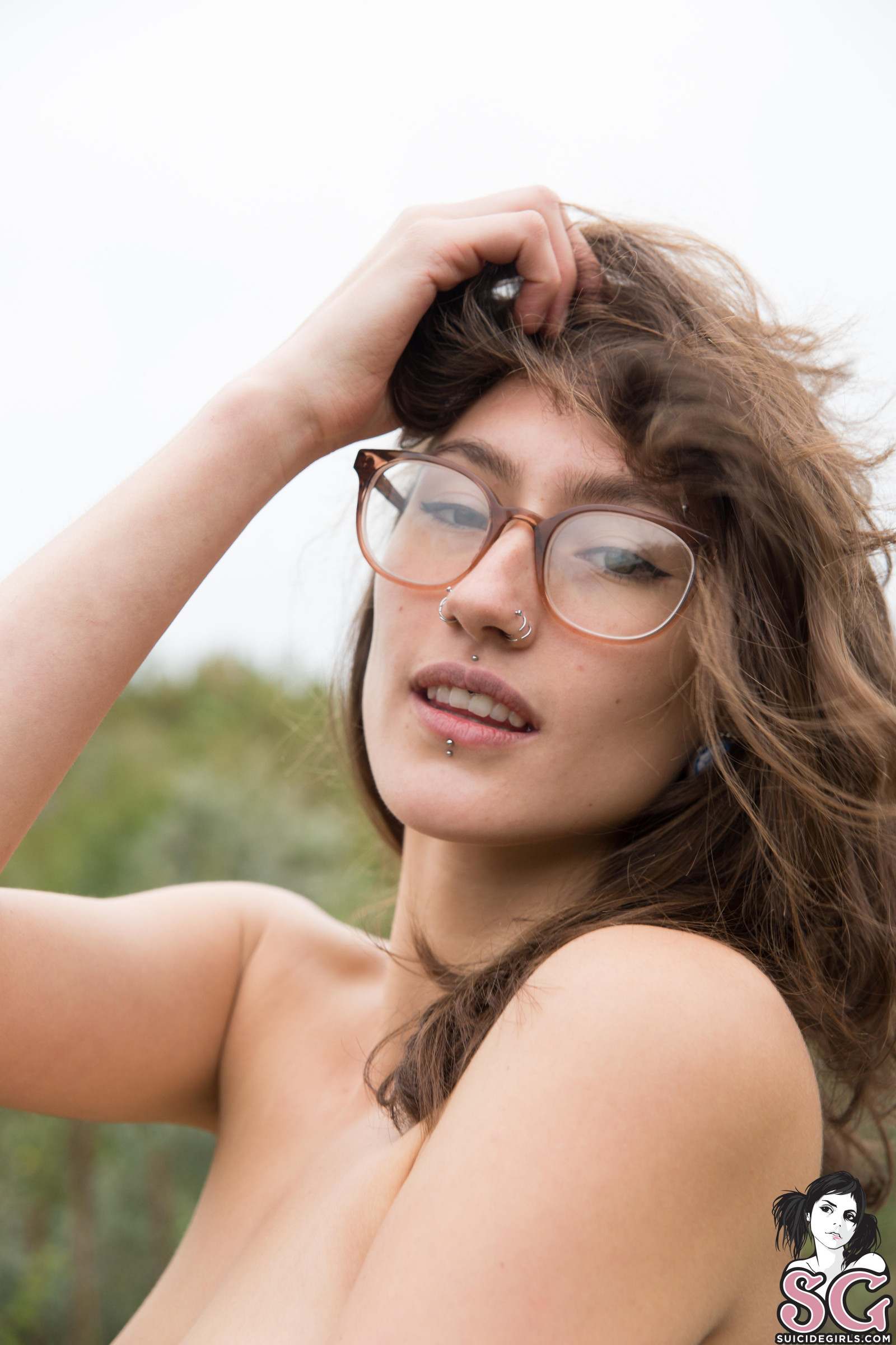 Brünette Mit Brille Brünette Mit Brille