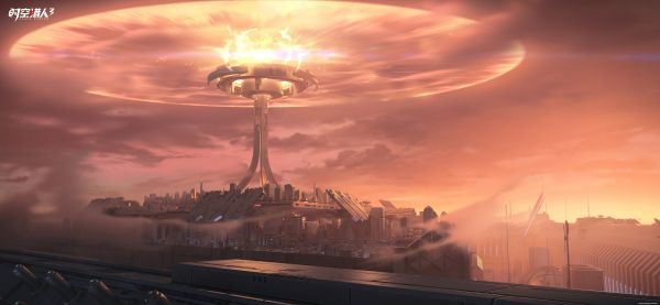video games,artwork,digital art,digital,explosion,render