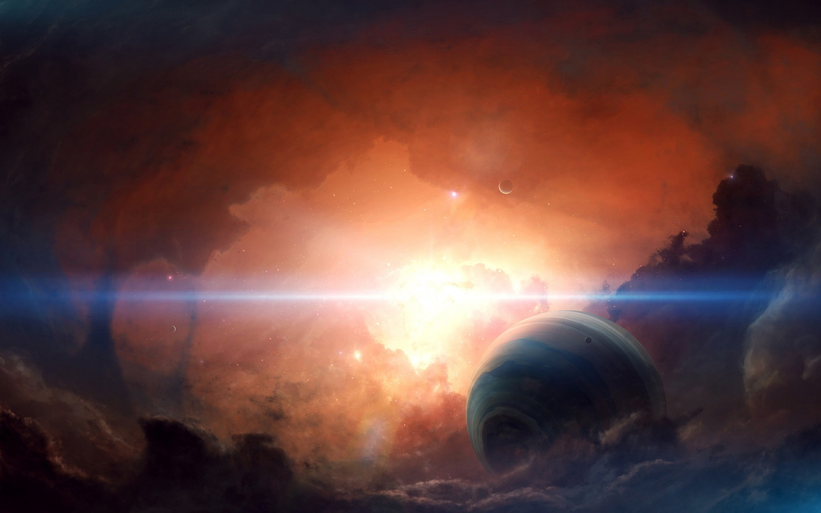 slunečnímu záření, planeta, prostor, nebe, umělecká díla, svítání, atmosféra, exploze, mrak, Snímek obrazovky, Atmosféra Země, vesmír, astronomický objekt, geologický fenomén