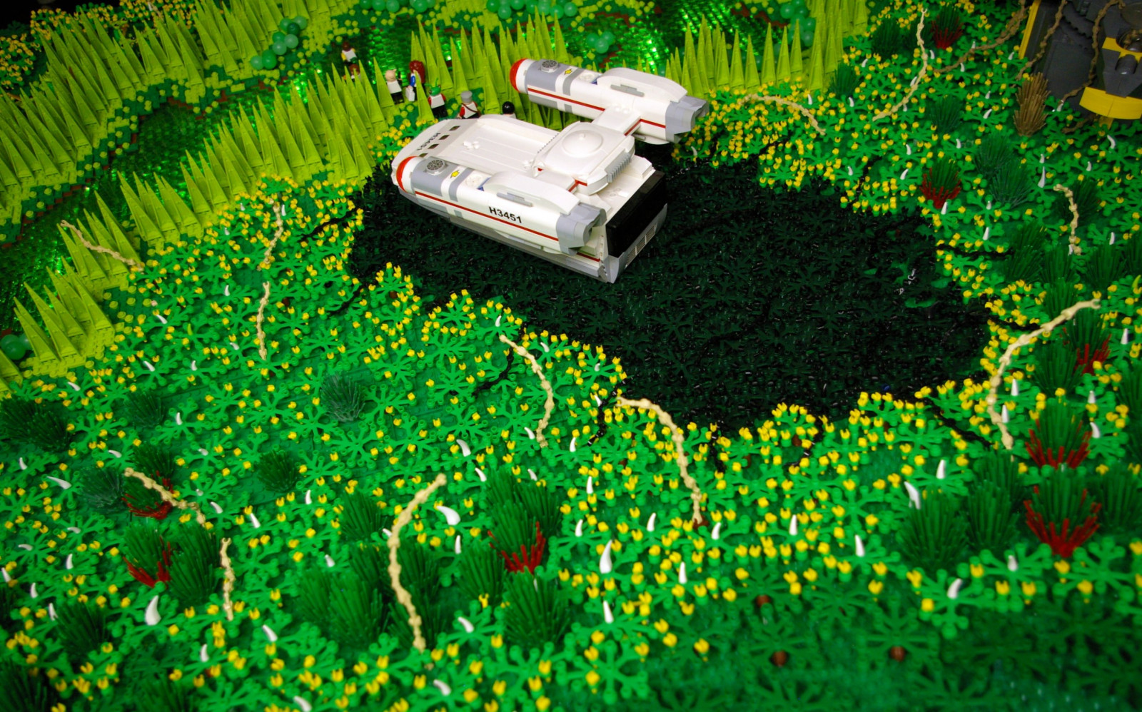 StarTrek, LEGO, shuttlecraft, diorama, theparadisesyndrome
