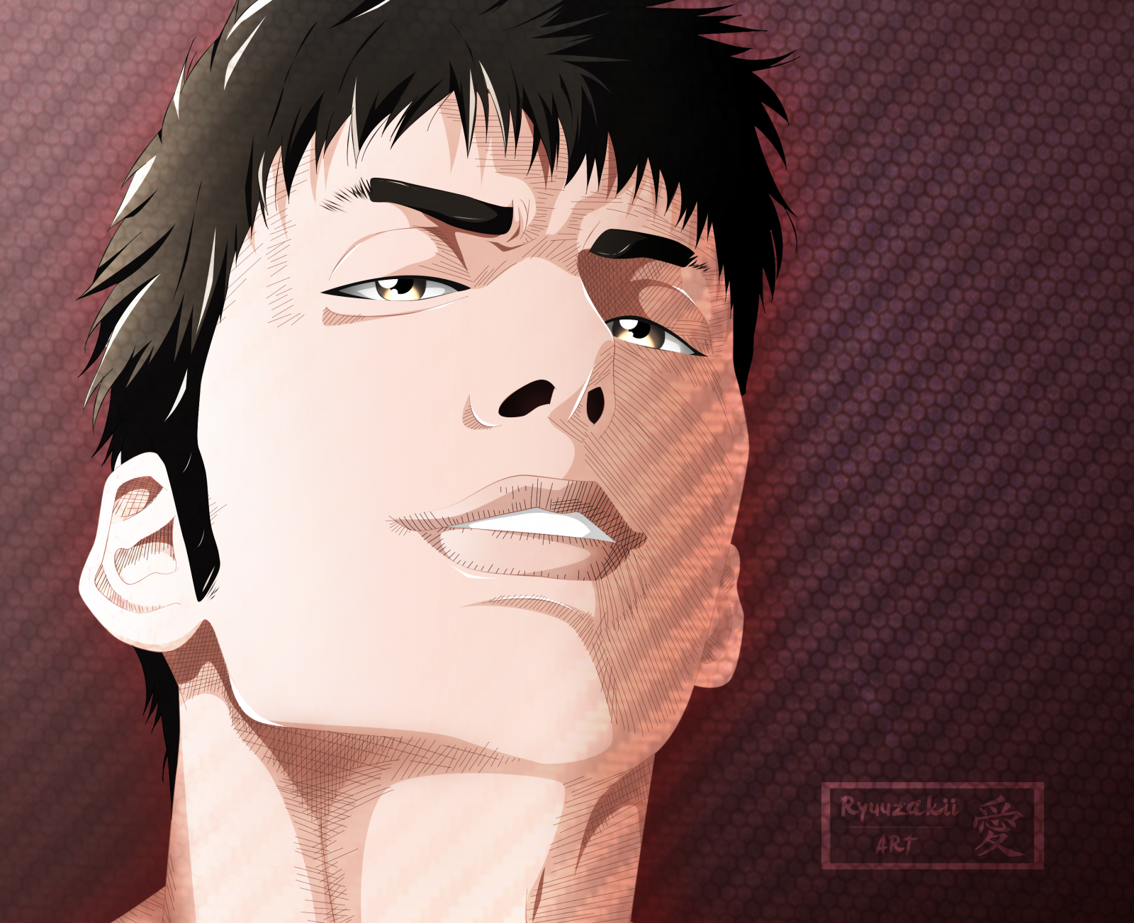 čelo, nos, vlasy, tvář, hlava, ret, brada, obočí, účes, pusa, oko, mimika, řasa, krk, ucho, čelist, UMĚNÍ, No expression, gesto, malování, chladný, černé vlasy, kreslená pohádka, malovat, fiktivní postava, výkres, zblízka, Animated cartoon, ilustrace, font, visual arts, animace, portrét, skica, grafický design, beletrie, inkoust, umělecká díla, akvarel barvy, anime, černobílý, grafika