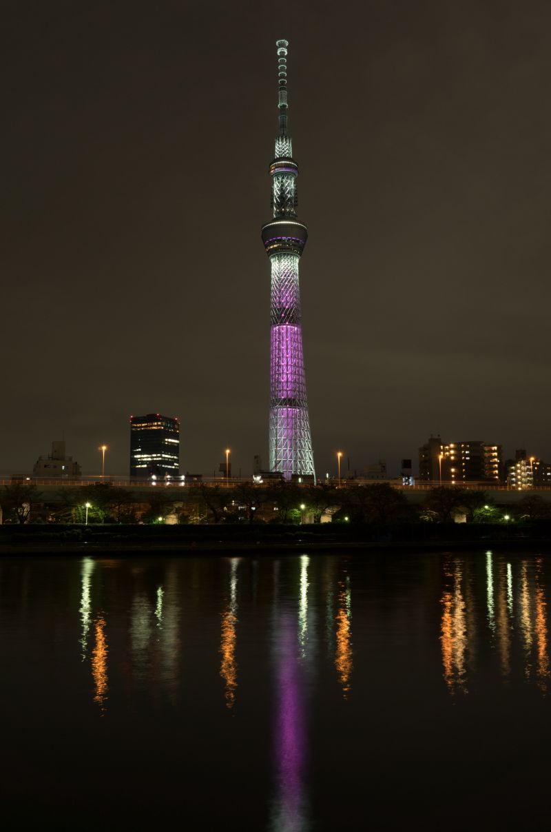 Japonsko,veľkomesto,panorámu mesta,noc,architektúra,odraz