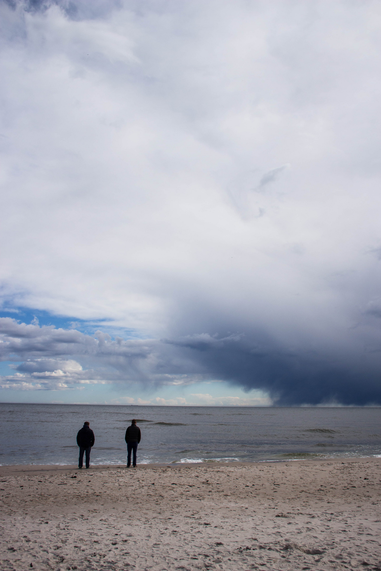 Wallpaper landscape, sea, bay, lake, shore, sand, sky, winter, beach
