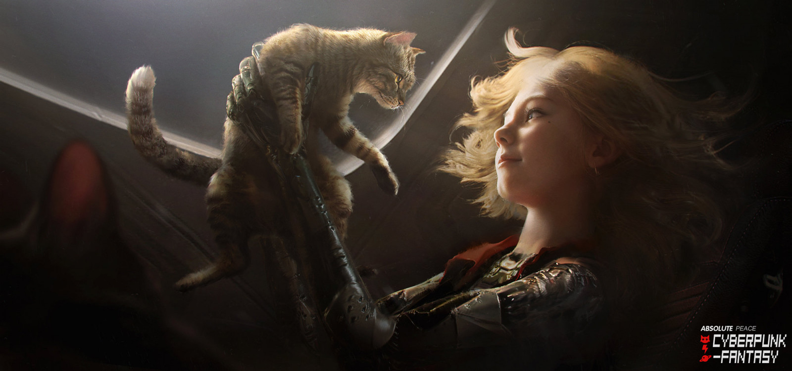 Katzen, blond