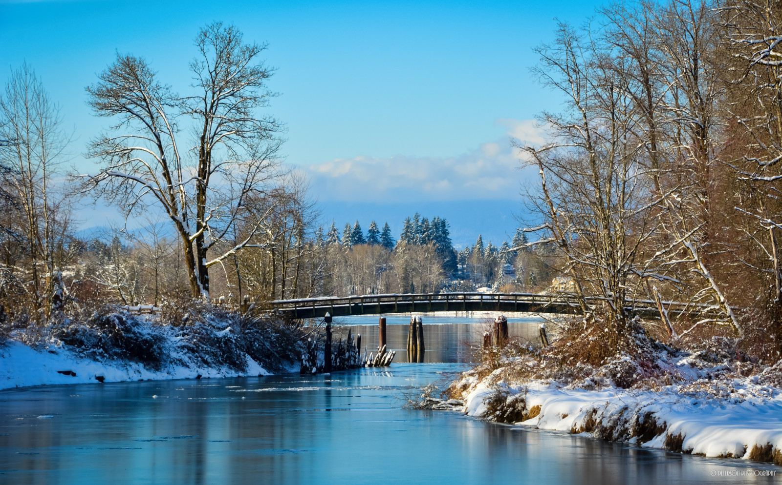 krajina, jezero, voda, Příroda, odraz, nebe, park, sníh, zima, větev, Dům, led, ráno, mráz, most, řeka, Kanada, Nikon, rybník, cesta, banka, zmrazení, mokřadní, 2017, mrak, strom, scenérie, Procházka, list, rostlina, vodní tok, stezka, nádrž, nikond5200, scénický, nábřeží, Fraser, Britská Kolumbie, vodní, tělo z vody, Woodenbridge, fraserriver, mapleridge, kanakacreekregionalpark, kanakacreek, regionalpark, bcparks, riverfronttrail, fluvial landforms of streams