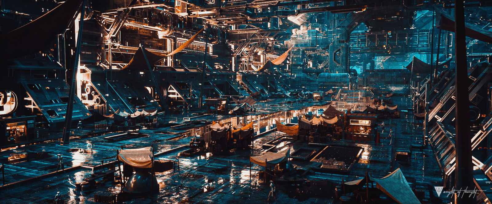 นิยายวิทยาศาสตร์, เมือง, สถานีอวกาศ, ส้ม