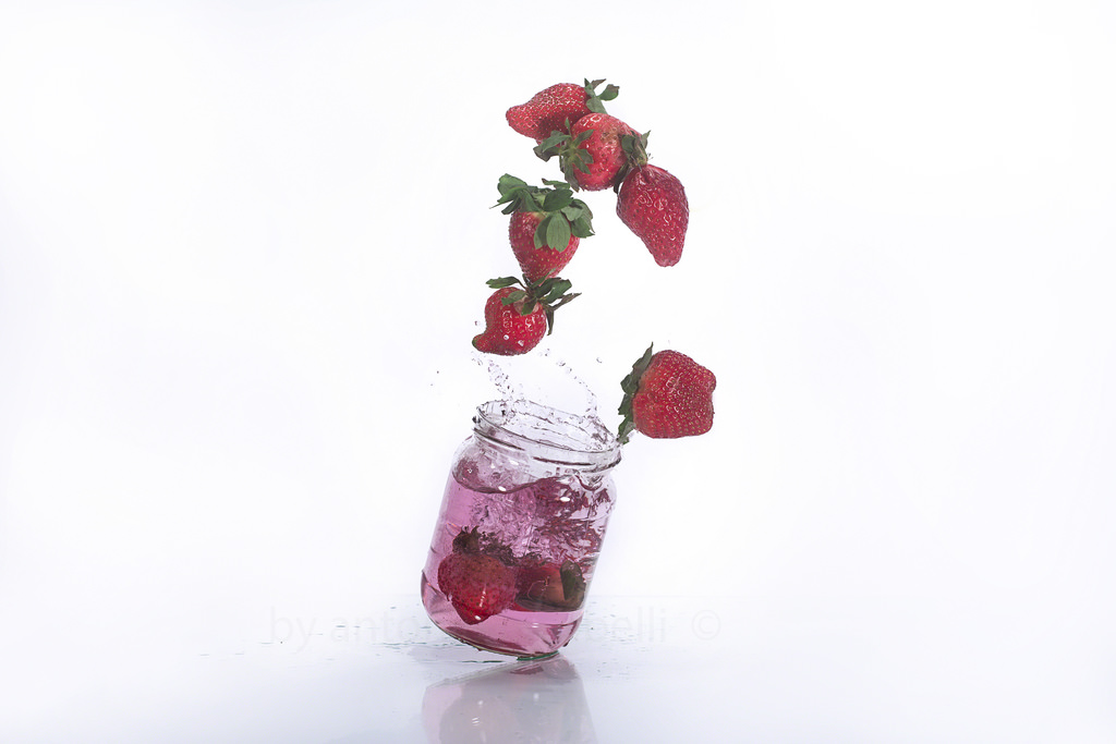 jahody, Křehký, Fragolino, Wyne, Červené, bílý, kaluž, koktejl, bari, Nikon, d5, NIKKOR, 50mm