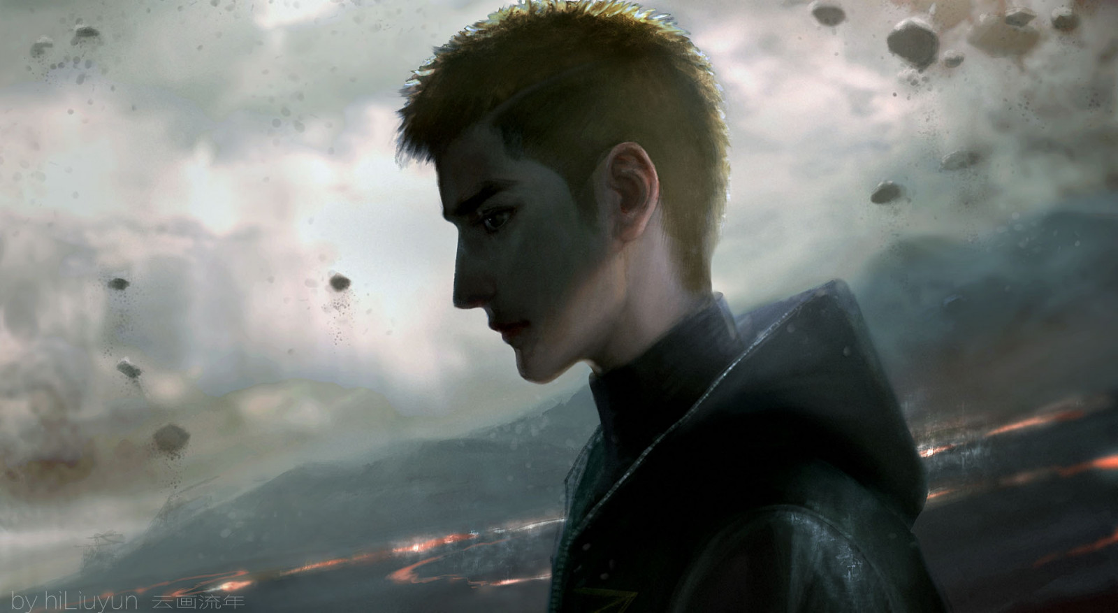 mrak, nebe, účes, flash photography, gesto, slunečnímu záření, šťastný, cg artwork, People in nature, podsvícení, strom, krajina, odlesk objektivu, zábava, tma, meteorologický jev, tráva, osobní ochranné prostředky, fiktivní postava, rekreace, vítr, brýlí, oceán, portrétní fotografie, voják, pc hry, horizont, válečný