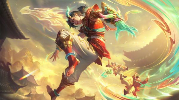 Riot Games,GZG,4k,video games,League of Legends,digital art