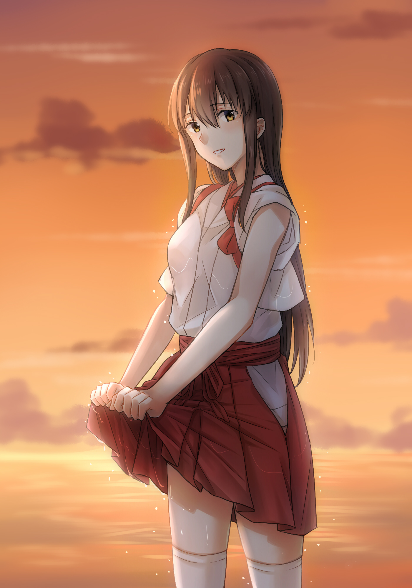 vlasy, hlava, kreslená pohádka, rukáv, šťastný, nebe, gesto, mrak, černé vlasy, cg artwork, dlouhé vlasy, People in nature, hime cut, flash photography, hnědé vlasy, dolní končetina, stehno, vrstvené vlasy, módní design, sedící, malování, animace, fiktivní postava, koleno, krajina, maso, jednotný