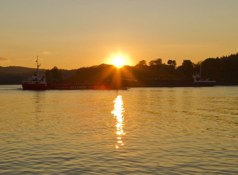 voda, západ slunce, nebe, vodní, odraz, svítání