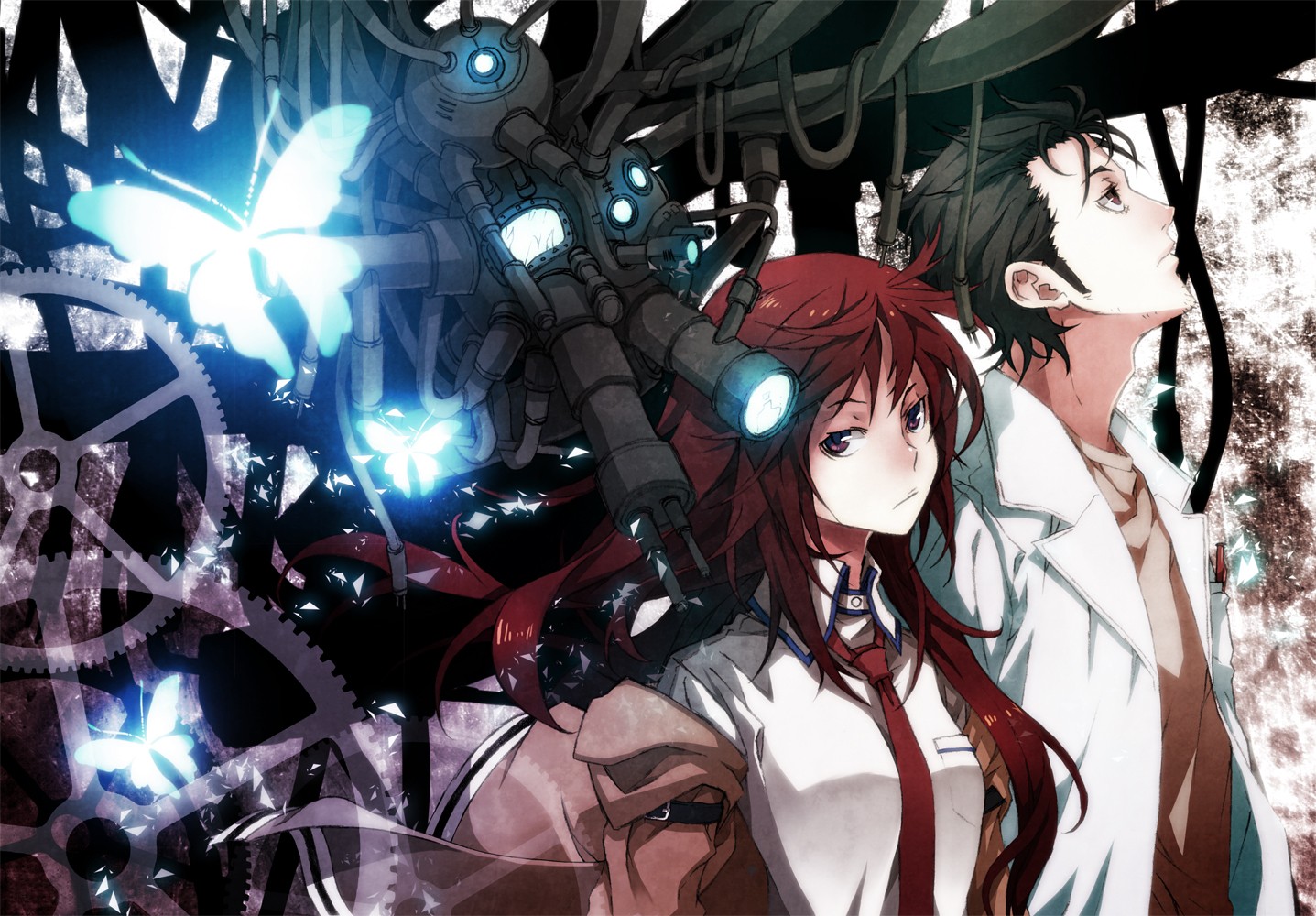 Anime, Anime cô gái, Makise Kurisu, Steins cửa, Truyện tranh, Okabe Rintarou, Ảnh chụp màn hình, truyện tranh