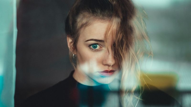 twarz, kobiety, Model, portret, blond, niebieskie oczy twarz, kobiety, Model, portret, blond, niebieskie oczy