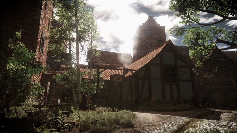 videohry, Dům, vesnice, Witcher 3 Wild Hunt, džungle, zřícenina videohry, Dům, vesnice, Witcher 3 Wild Hunt, džungle, zřícenina