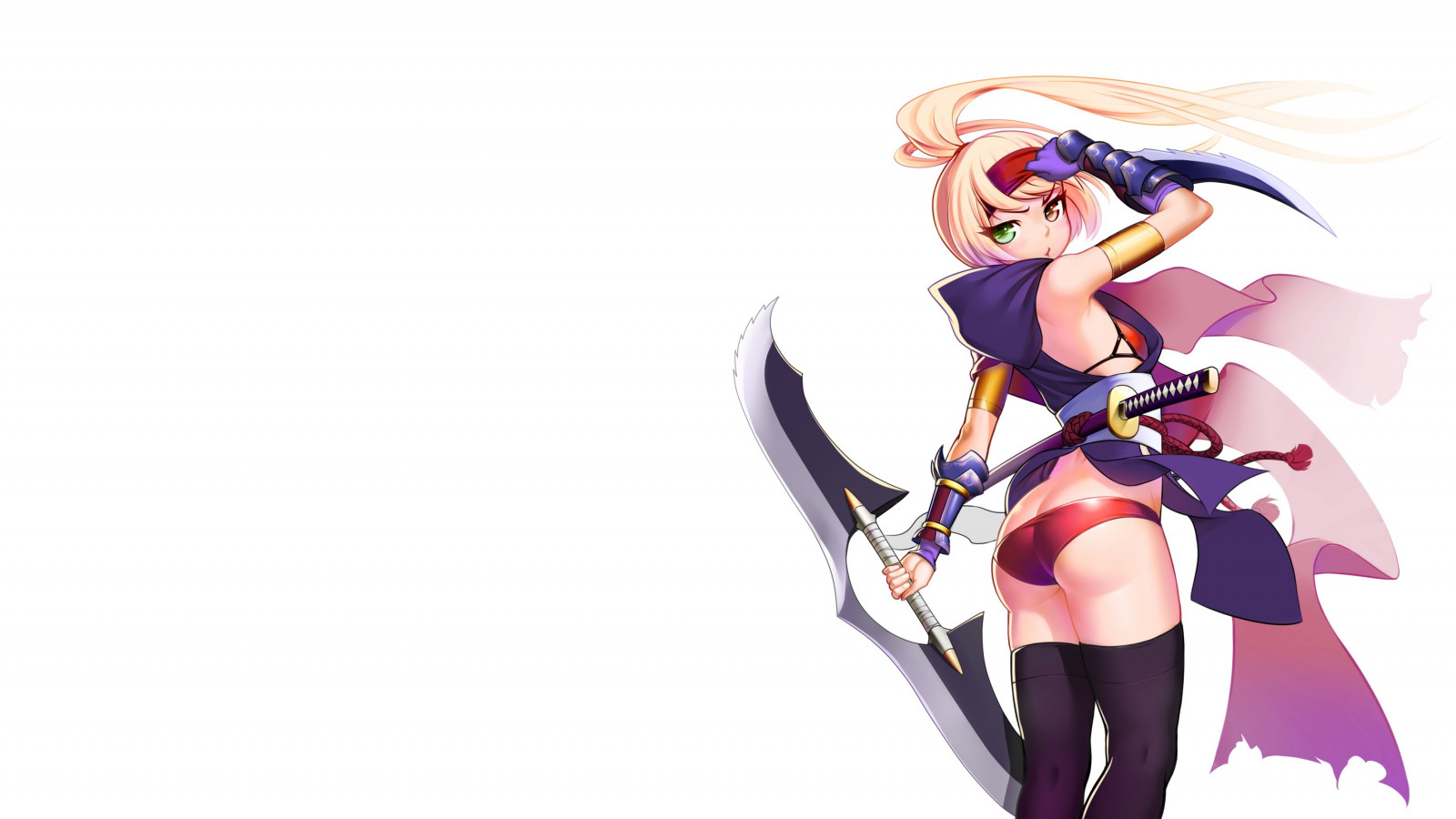 ilustrace, anime, anime dívky, punčocháče, kreslená pohádka, heterochromia, Původní znaky, kalhotky, figurka, mangaka