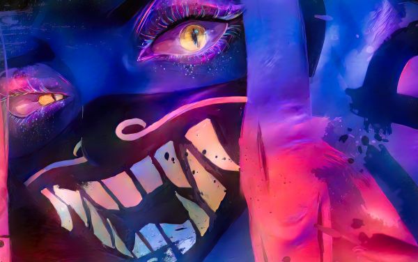 dar0z,League of Legends,Akali League of Legends,face,eyes,fan art