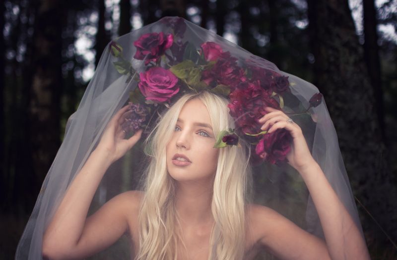 2048x1344 px,gezicht,bloemen,model-,portret,blond