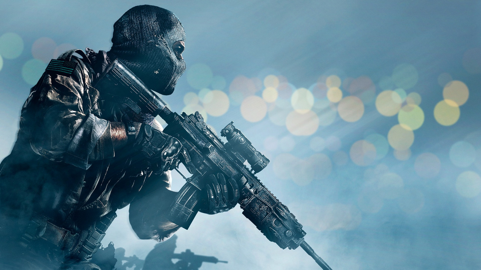 Fondos de pantalla pistola, máscara, Call of Duty Ghosts