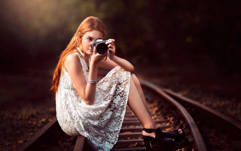 ženy venku, ženy, model, portrét, stromy, ryšavý ženy venku, ženy, model, portrét, stromy, ryšavý
