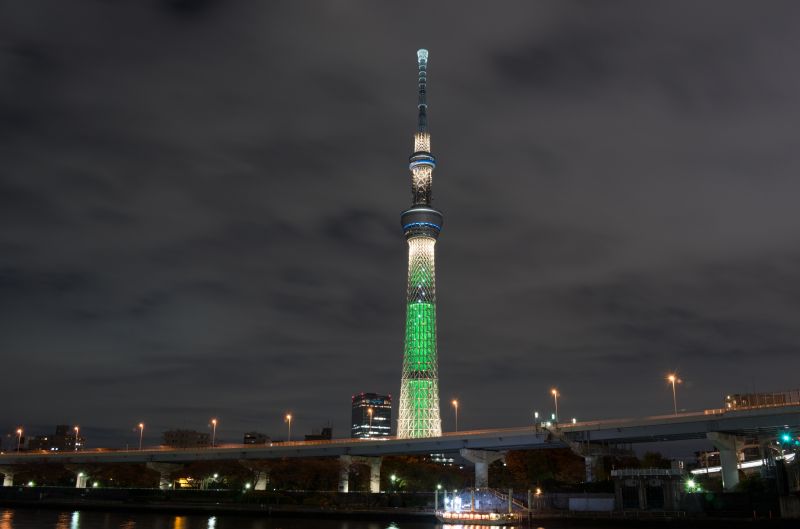 Japonia,Miasto,Pejzaż miejski,noc,architektura,odbicie