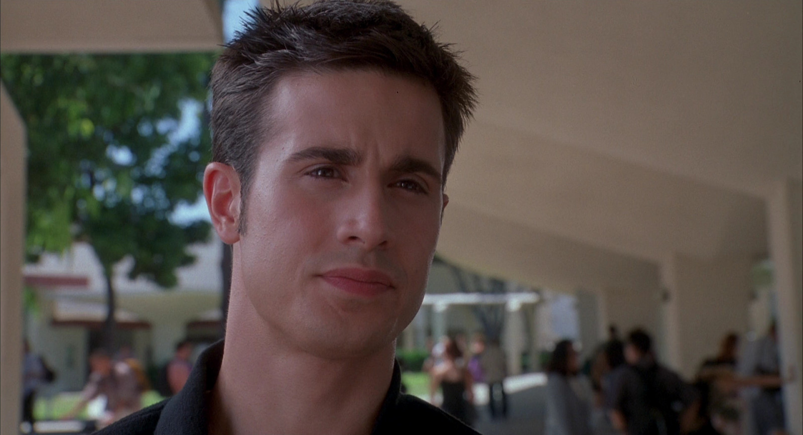 tvář, portrét, bruneta, osobnost, vlasy, chlapec, usměj se, účes, hezký, freddie prinze jr