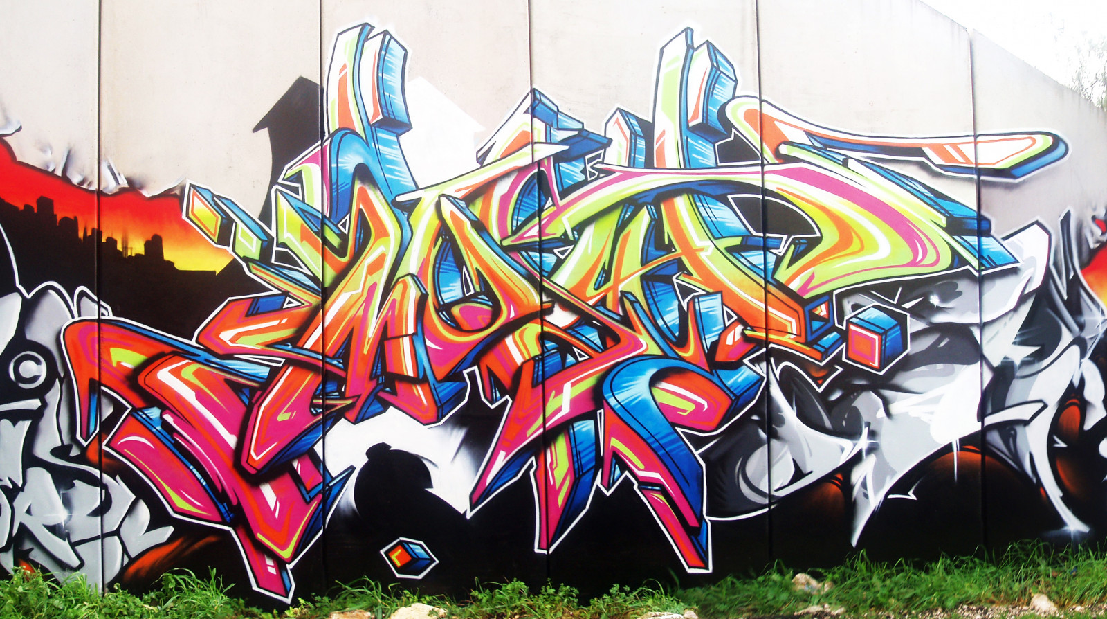 malování, ulice, stěna, grafiti, pouliční umění, nástěnná malba, 2005, UMĚNÍ, jeden, malovat, musí, onart