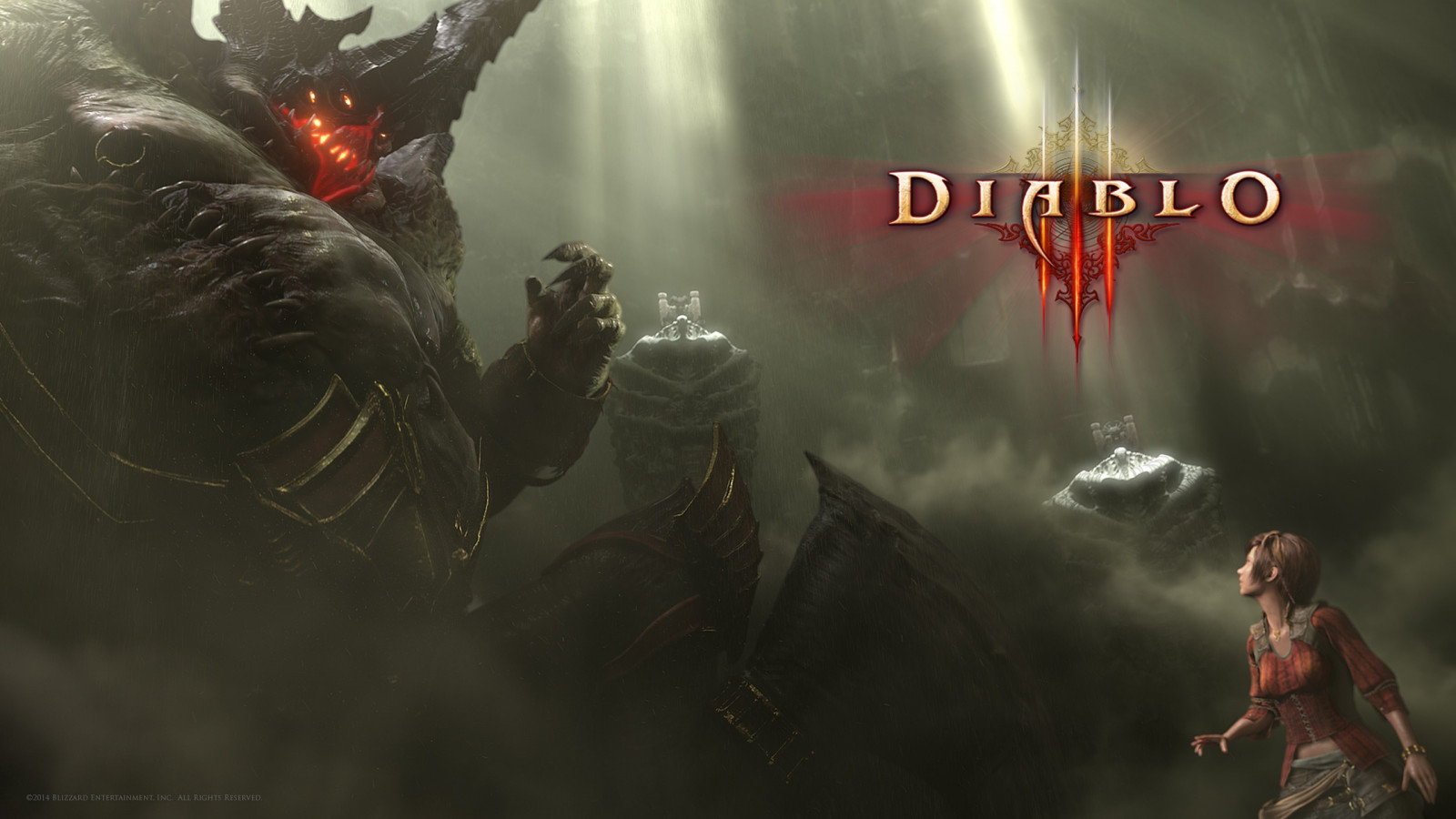 Blizzard Entertainment, Diablo, Diablo III, Azmodan, ลีอาห์, ความมืด, ภาพหน้าจอ, วอลล์เปเปอร์คอมพิวเตอร์, ตัวละคร, เกมพีซี