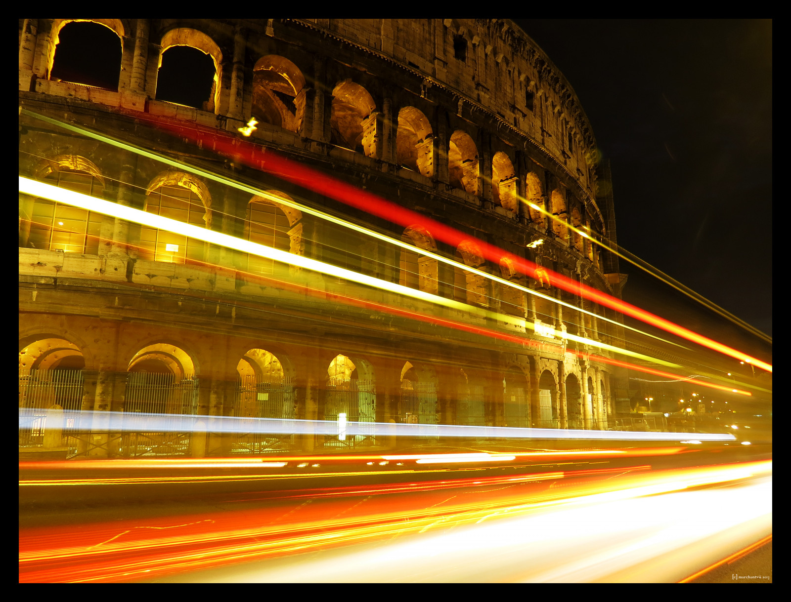 Light Source In Rome Wallpaper : night, evening, Canon, Rome, Colosseum, light, long ...