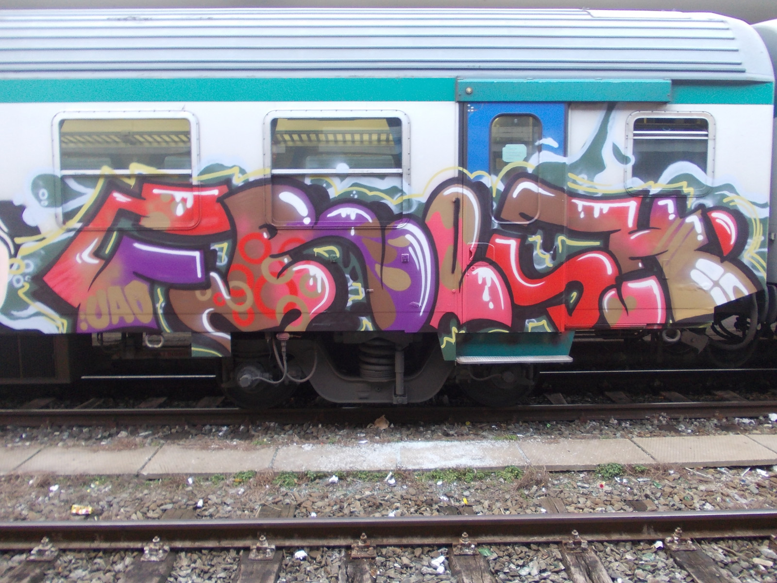 tog, skrivning, Torino, graffiti, Mandskab, bratsch, rosso, Marrone, gresh, uao