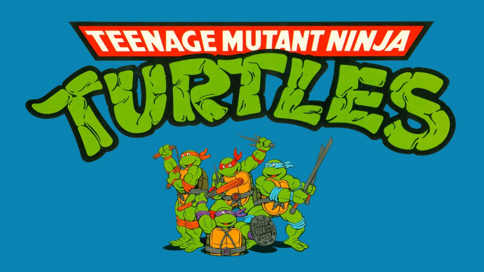 illustration, tekst, tegneserie, Teenage Mutant Ninja Turtles, skrifttype