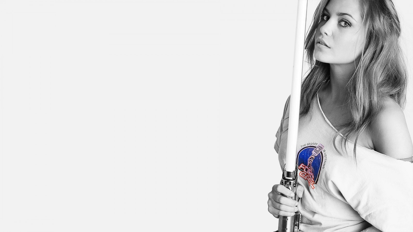 bílý, Hvězdné války, černobílý, model, fotografování, Nicole Whittaker, smysl, paže, účes, Černý a bílý, monochromatické fotografování, portrétní fotografie, focení