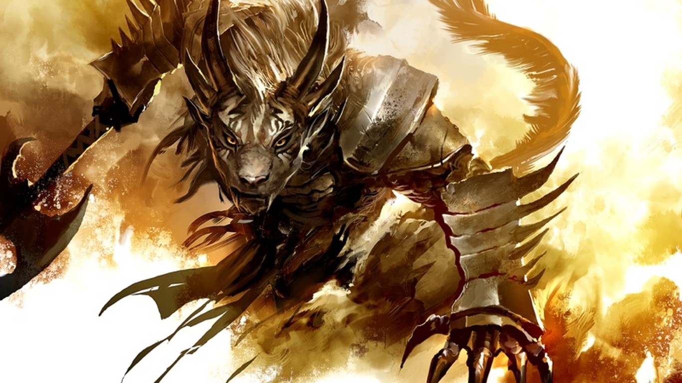 ภาพประกอบ, ขนยาว, Anthro, Guild Wars 2, ตำนาน, ปีก, ภาพหน้าจอ, วอลล์เปเปอร์คอมพิวเตอร์, ตัวละคร