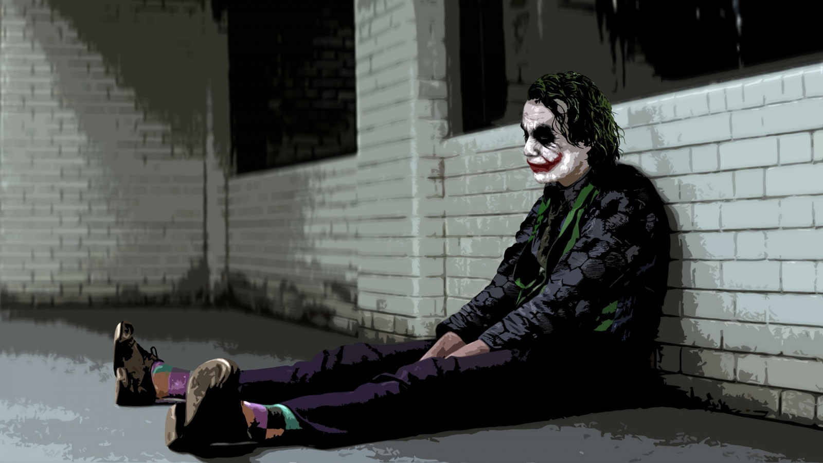 1920x1080 px, anime, Bat-man, Žolík, MessenjahMatt, filmy, věznice, Temný rytíř