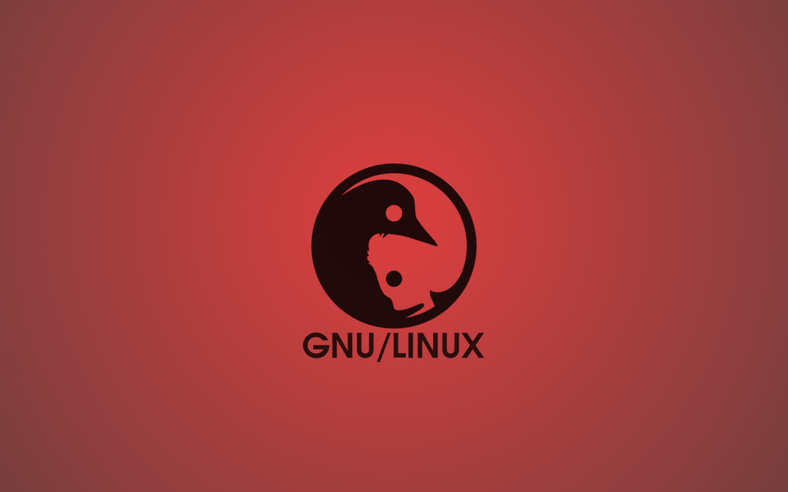 ilustrace, minimalismus, Červené, text, logo, Linux, kruh, značka, GNU, tvar, čára, počítač tapeta, font