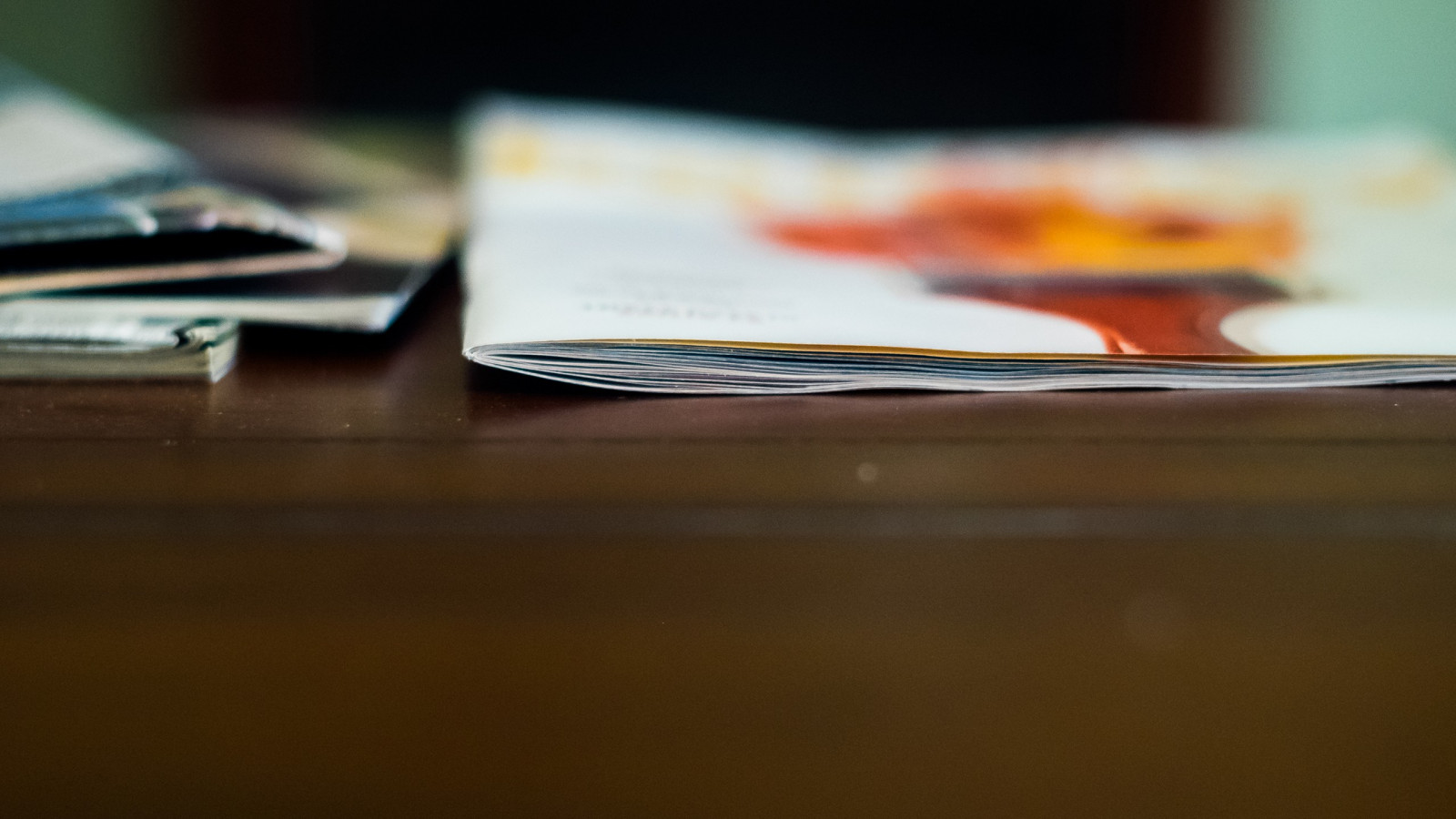 Wallpaper table, wood, brown, paper, writing, magazine, color, shape