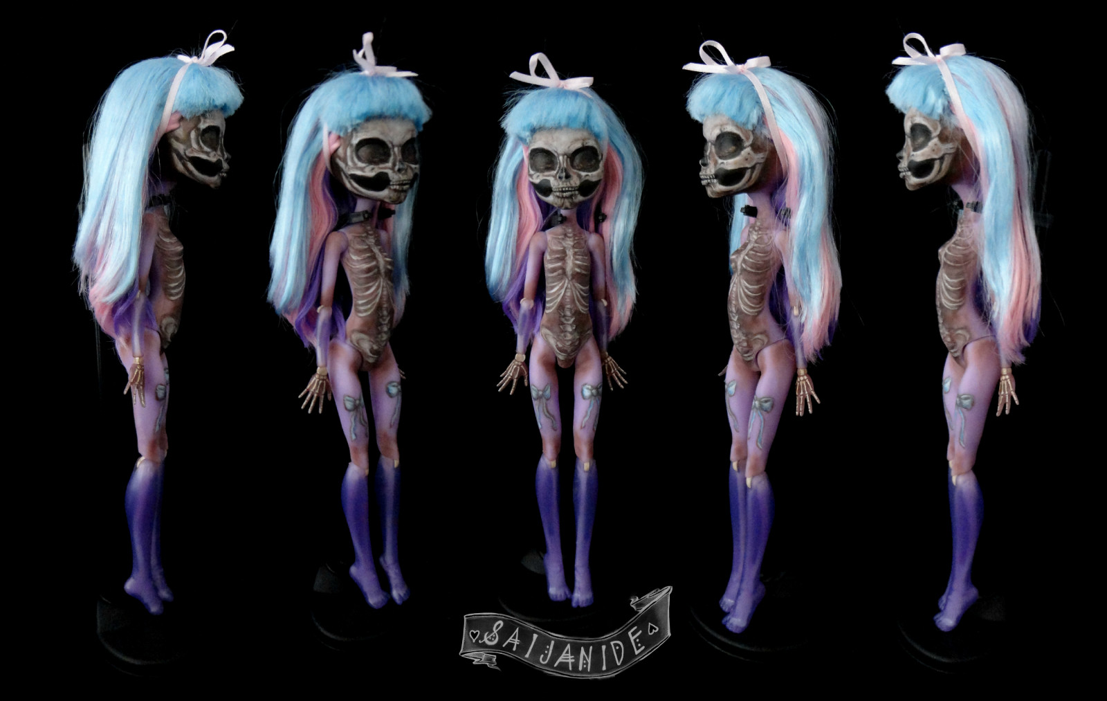 nachový, lebka, kostra, mrtví, panenka, Zvyk, UMĚNÍ, den, vysoký, roztomilý, člověk, umělec, goth, tma, netvor, sval, kawaii, přemalovat, počítač tapeta, fiktivní postava, orgán, mýtické zvíře, OOAK, lícem nahoru, organismus, mh, Eloise, Calaveras, saijanide