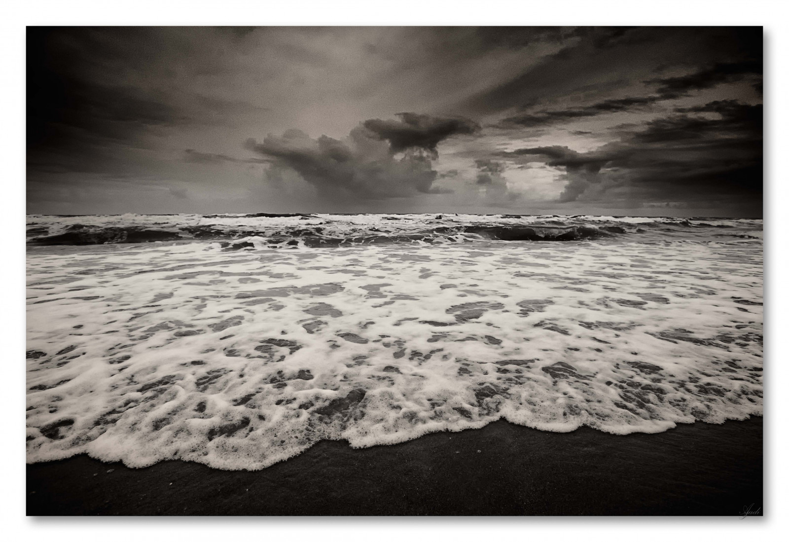 Oceano, cielo, Bw, blanco, tormenta, playa, Nubes, oscuro, olas, Florida, bajo, atlántico, apuntalar, espuma, Cocobeach, Blac