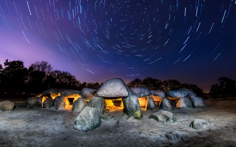 landskab, nat, natur, plads, klippe, himmel