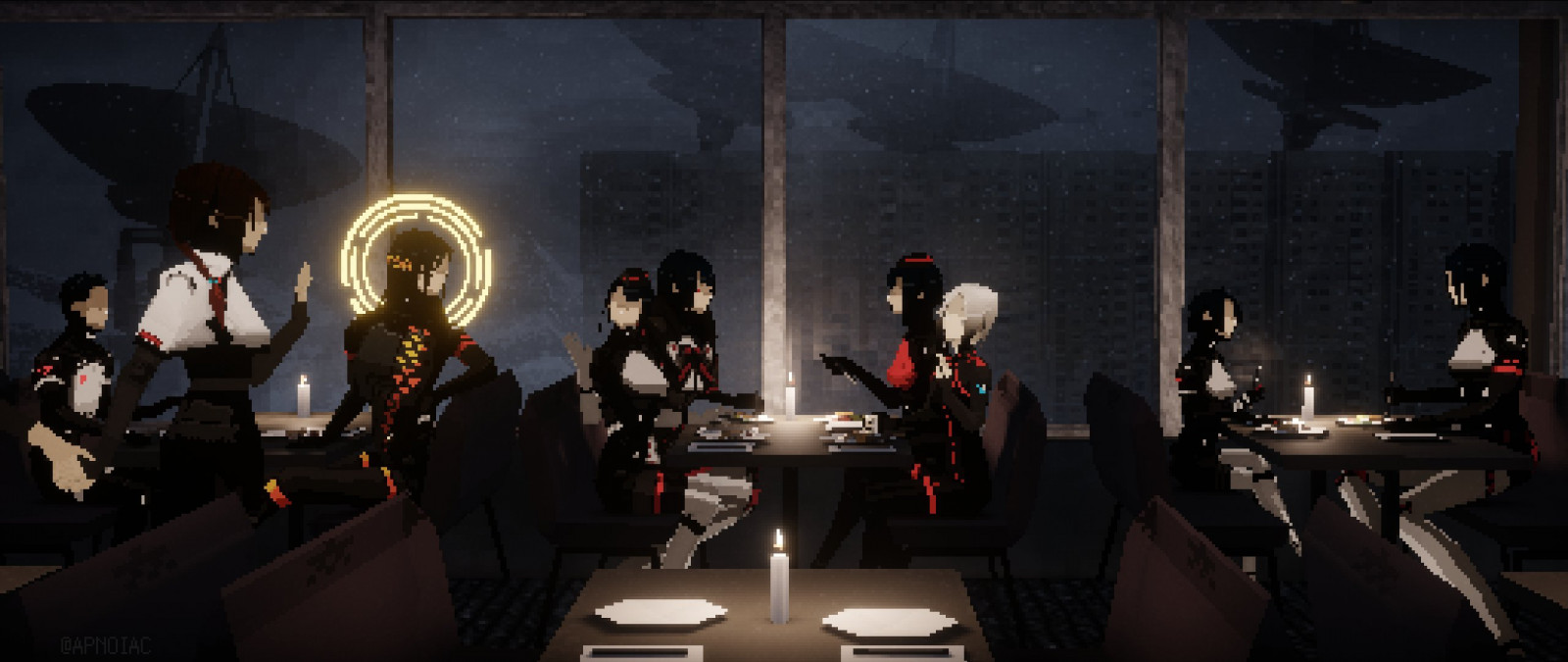 signalis, anime dívky, Yuri, sci-fi, androidi, robot, depresivní