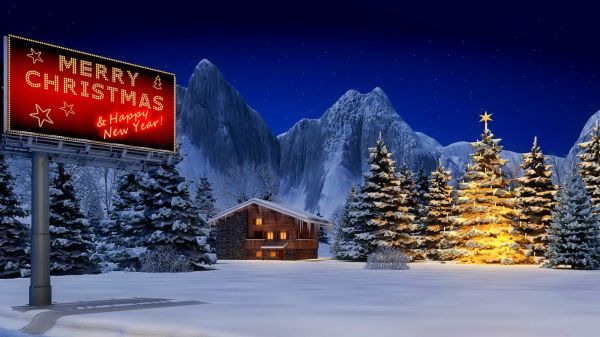 digital art,winter,typography,night,snow,ice