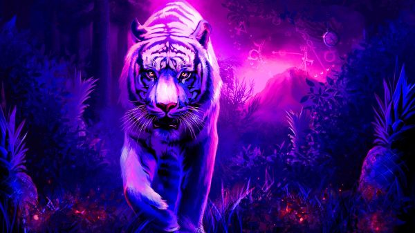 1920x1080 px,cat,Asian,cats,fantasy,jungle