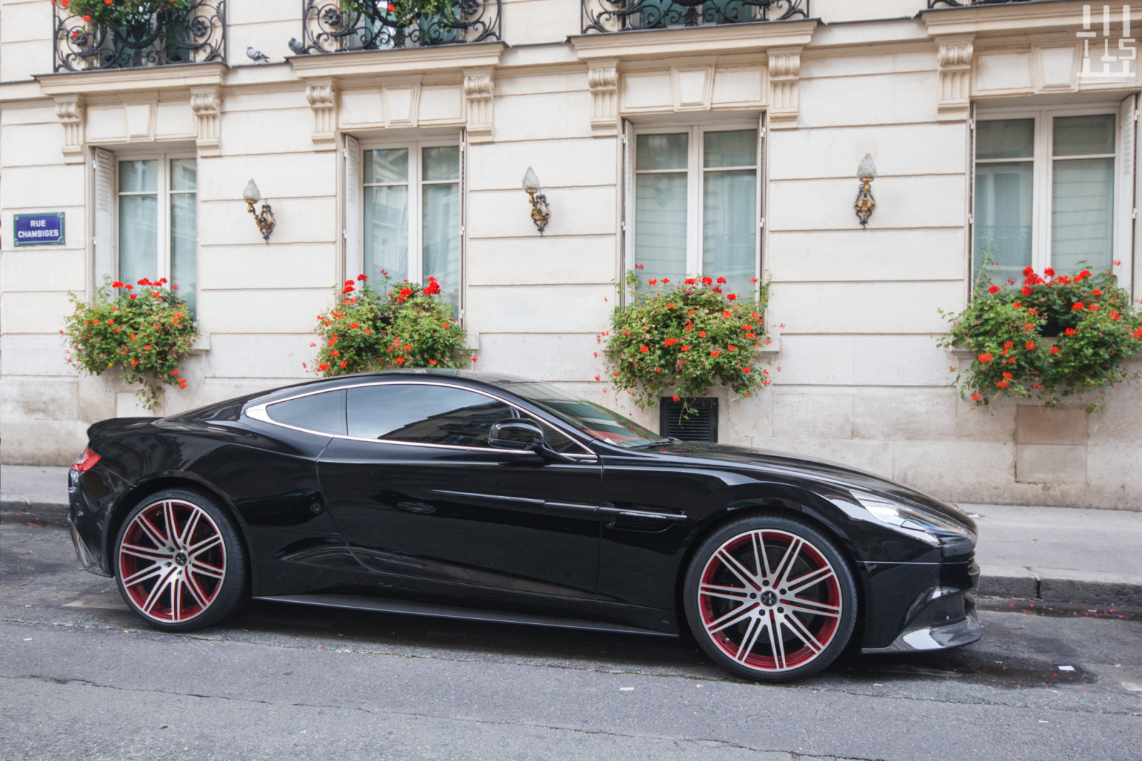 rød, sort, Paris, biler, martin, hjul, rig, luksus, Sjælden, superbil, aston, Vanquish, Vellano