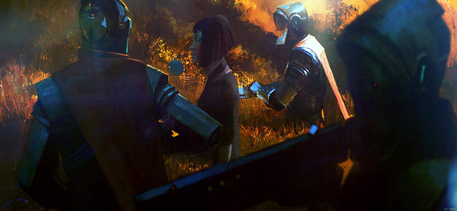 Alexander Mandradjiev, barva, tma, Snímek obrazovky