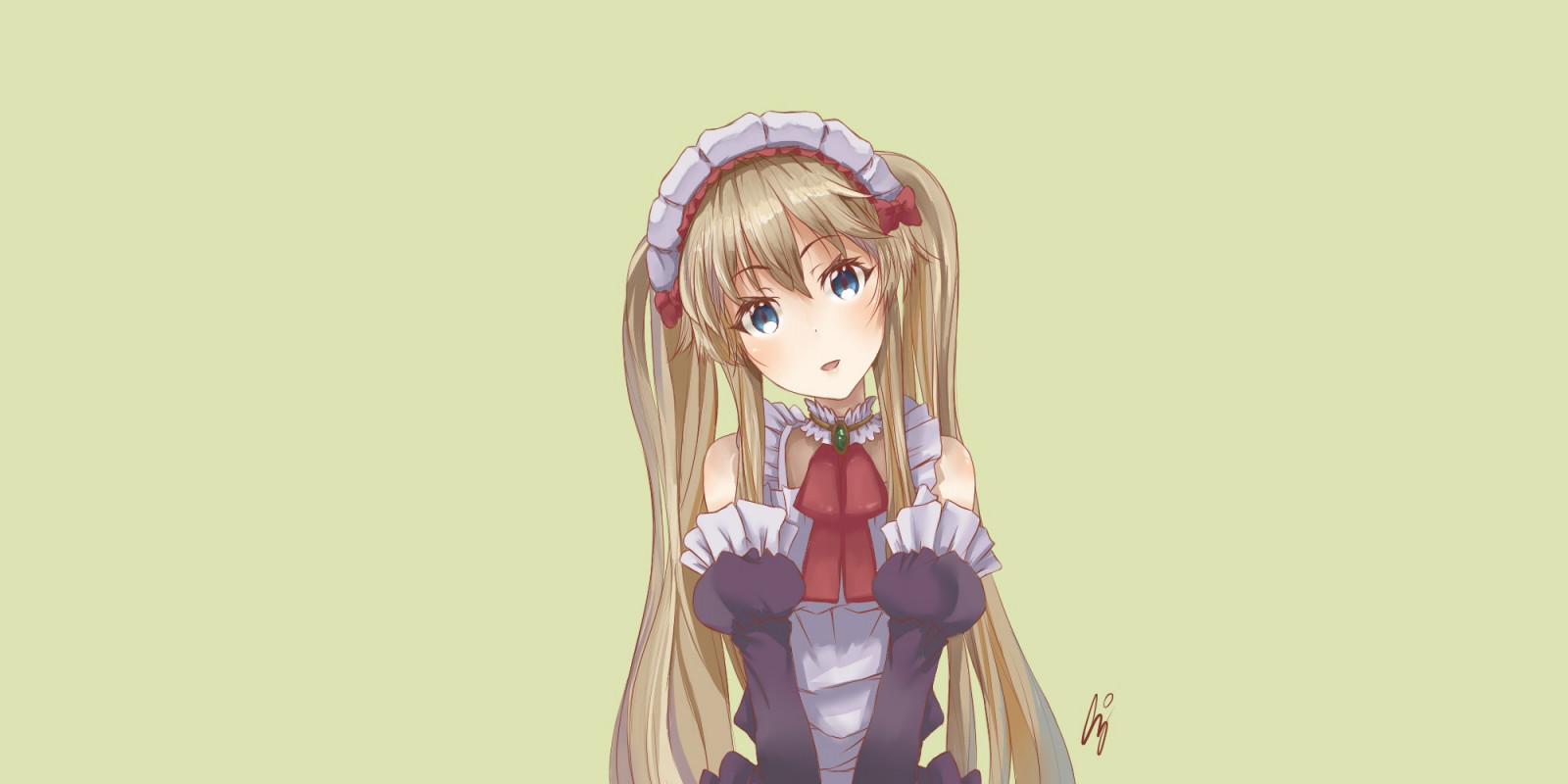 illustrazione, anime, anime girls, cartone animato, Outbreak Company, Myucel Foaran, schizzo, mangaka