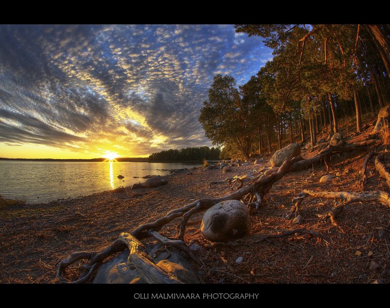 Příroda, tělo z vody, voda, nebe, pobřeží, odraz