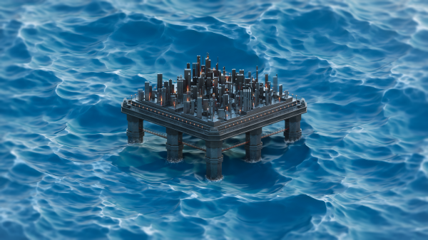 abstract,3D Abstract,sea,factory,waves,CGI