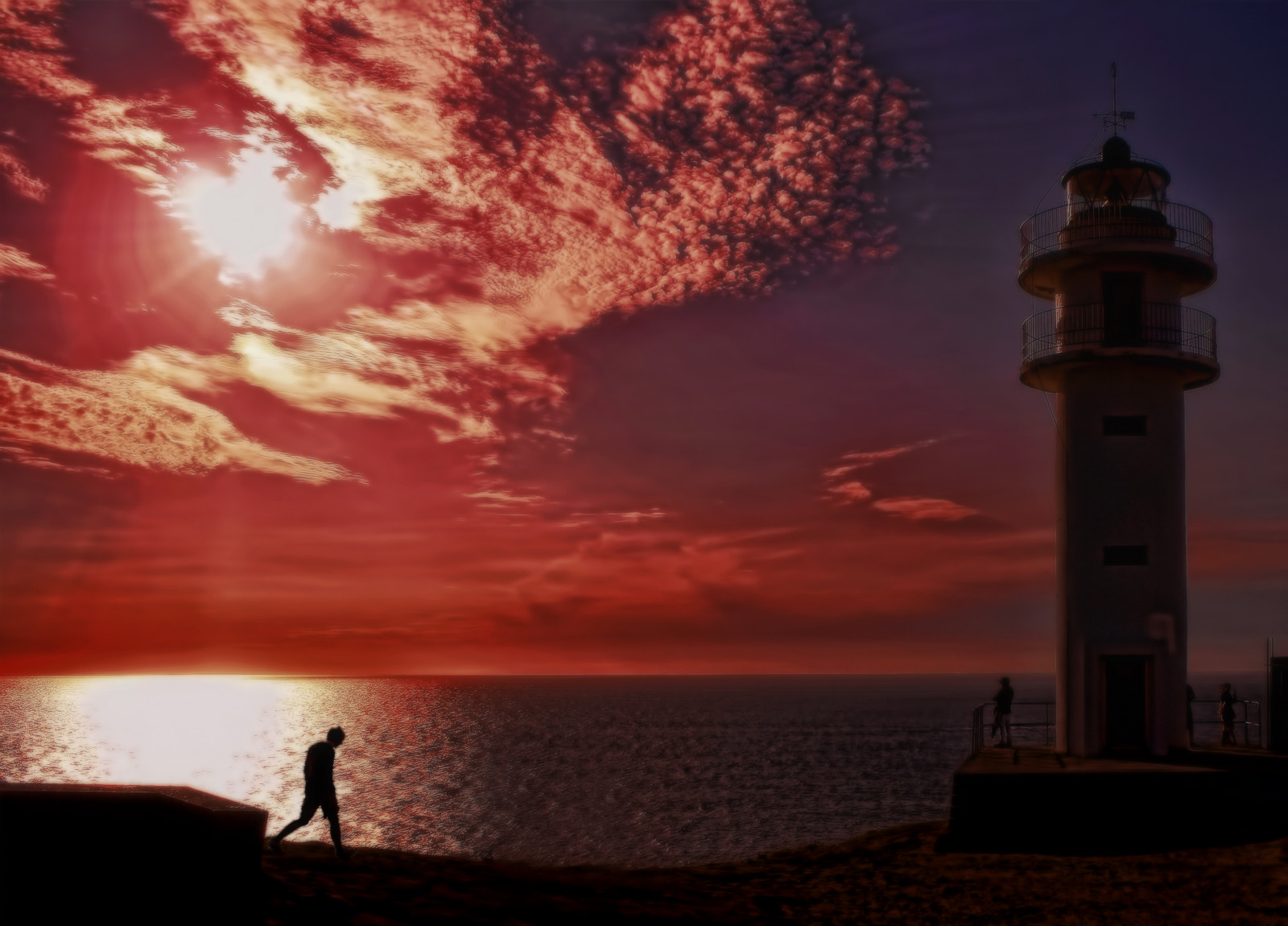 พระอาทิตย์ตก, ทะเล, กลางคืน, การสะท้อน, ท้องฟ้า, เงา, เมฆ, พระอาทิตย์ขึ้น, ตอนเย็น, หอคอย, ประภาคาร, ขอบฟ้า, บรรยากาศ, ฤดูร้อน, พลบค่ำ, แสงไฟ, แคว้นกาลิเซีย, เบา, เมฆ, เดิน, ดู, รุ่งอรุณ, มหาสมุทร, ndfilter, contraluz, Reflejo, Silueta, sombras, ชายฝั่งทะเล, shilouette, สายัณห์, ชายทะเล, costadamorte