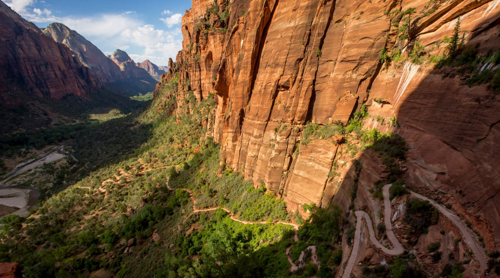 Wallpaper : landscape, mountains, rock, nature, cliff, river, dirt road, shrubs, national park