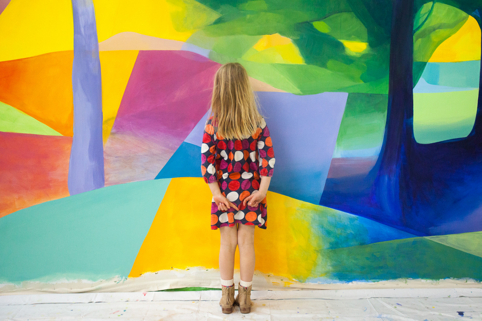gata, abstrakt, Philadelphia, målning, 3D, klänning, streetphotography, overkligt, liten flicka, 2D, sundress, Flowershow, philadelphiaflowershow, abstrakt målning, girlinlandscape, flowershow2014