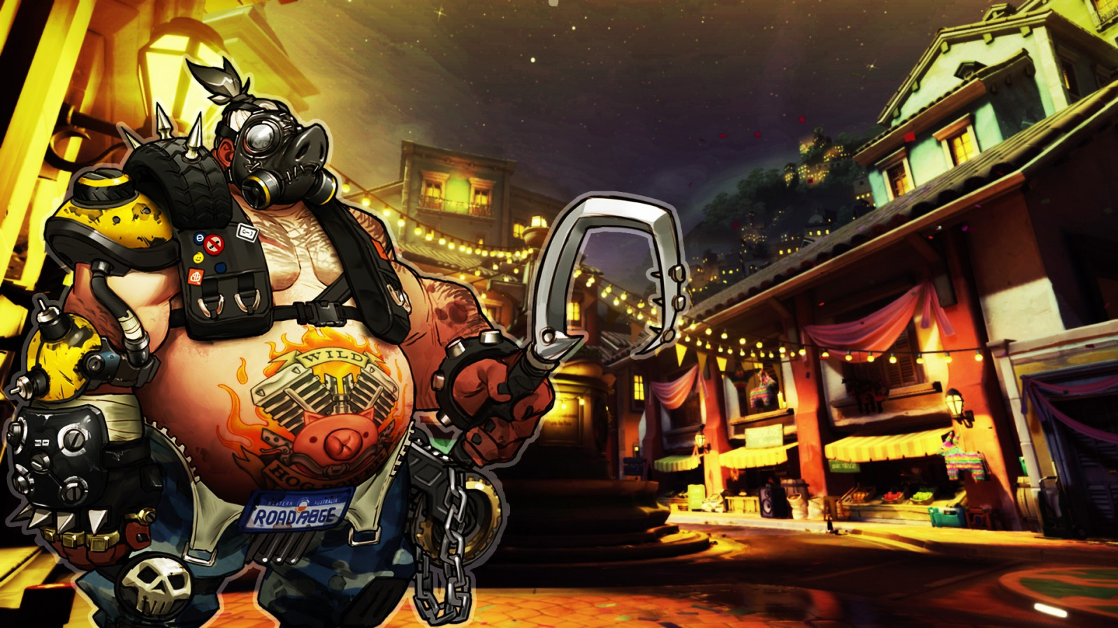วีดีโอเกมส์, Overwatch, Blizzard Entertainment, Roadhog, Mako Rutledge, ผู้เขียน livewirehd, เกม, ภาพหน้าจอ, เกมพีซี